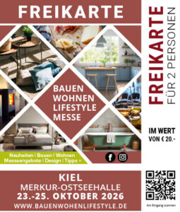 Freikarte-Kieler-Messe- Bauen, Lifestyle, Wohnen- 2026